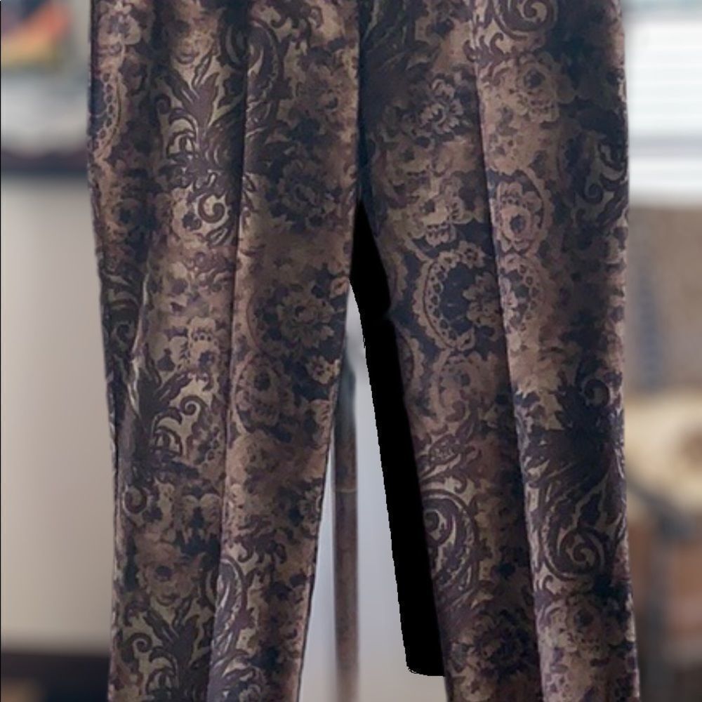 Beautiful Brown Floral Slacks - Picture 10 of 10